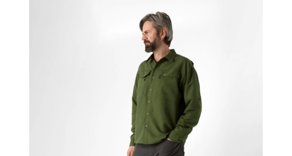 GEOFF ANDERSON - Košile s dlouhým rukávem Ezmar Mid Weight Soft Zelená vel. 3XL