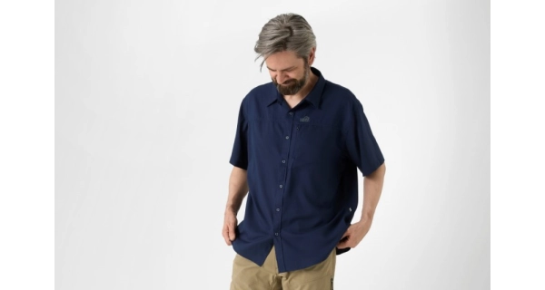 GEOFF ANDERSON - Košile s krátkým rukávem Ezmar Light Modrá vel. 3XL