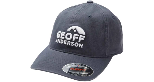 GEOFF ANDERSON - Kšiltovka FlexFit Washed Blue modrá vel. L/XL