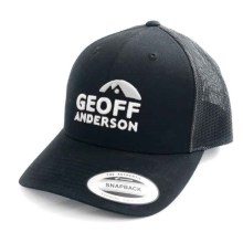 GEOFF ANDERSON - Kšiltovka Snapback síťová s logem černá