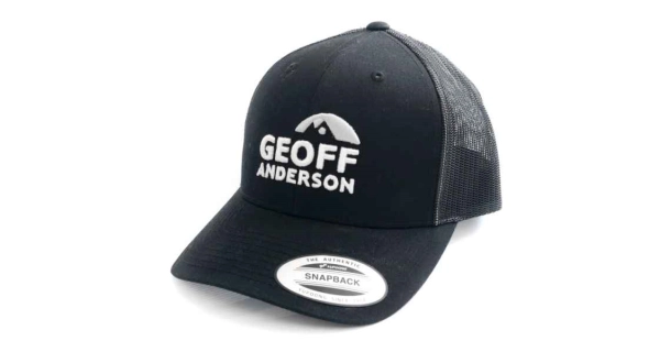 GEOFF ANDERSON - Kšiltovka Snapback síťová s logem černá
