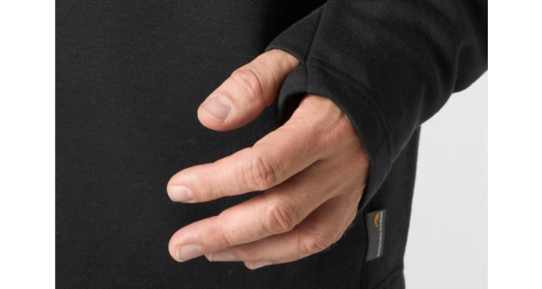 GEOFF ANDERSON - Mikina s kapucí WizWool 335 Černá vel. M