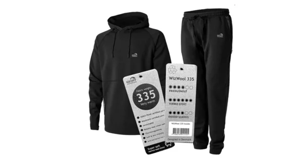GEOFF ANDERSON - Mikina s kapucí WizWool 335 + Teplákové kalhoty vel. S