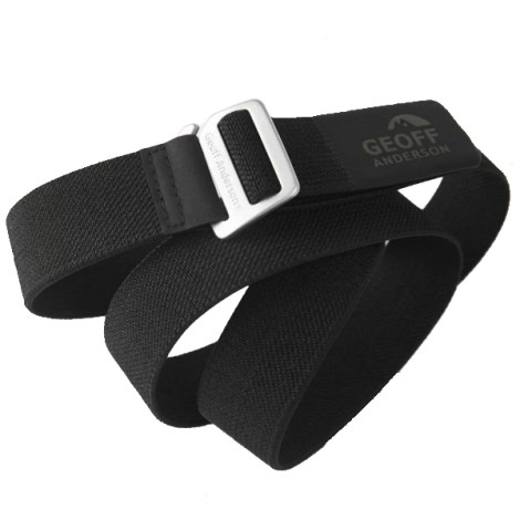 GEOFF ANDERSON - Opasek ZipZone Belt Black vel. L/XL 115 cm