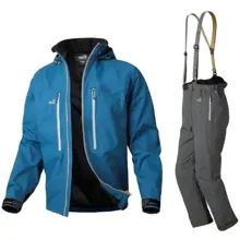 GEOFF ANDERSON - Set Bunda Dozer Light modrá + Kalhoty Urus Light černé vel. 2XL