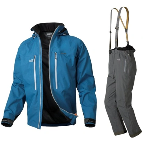 GEOFF ANDERSON - Set Bunda Dozer Light modrá + Kalhoty Urus Light černé vel. 3XL