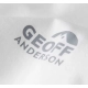 GEOFF ANDERSON - Tričko Organic Tee Bílé vel. 3XL