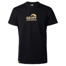 GEOFF ANDERSON - Tričko Organic Tee Black Orange Logo vel. 4XL