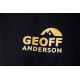 GEOFF ANDERSON - Tričko Organic Tee Black Orange Logo vel. M