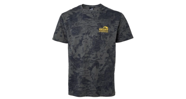 GEOFF ANDERSON - Tričko Organic Tee Blackleaf oranžové logo vel. M