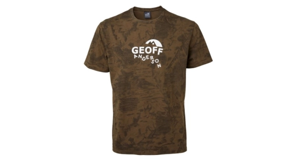 GEOFF ANDERSON - Tričko Organic Tee Leaf bílé logo vel. M