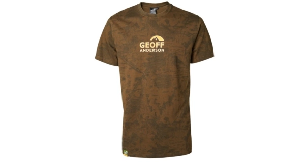 GEOFF ANDERSON - Tričko Organic Tee leaf oranž logo vel. L