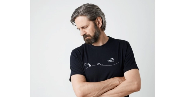 GEOFF ANDERSON - Tričko Organic Tee Pollution Black vel. 2XL