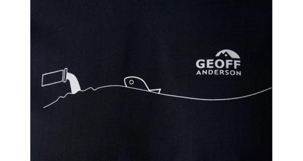 GEOFF ANDERSON - Tričko Organic Tee Pollution Black vel. L