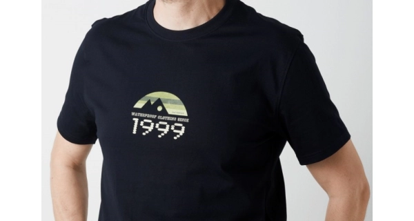 GEOFF ANDERSON - Tričko Organic Tee Retro 1999 Black vel. S