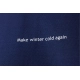 GEOFF ANDERSON - Tričko Organic Tee Winter Navi Blue vel. 4XL