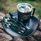 GIANTS FISHING - Akční set Pánev na vaření Eazi Pan Large + Sada nerezových příborů