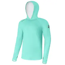GIANTS FISHING - Funkční tričko s dlouhým rukávem UV50+Hoodie Blue vel. L