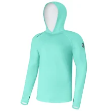 GIANTS FISHING - Funkční tričko s dlouhým rukávem UV50+Hoodie Blue vel. M