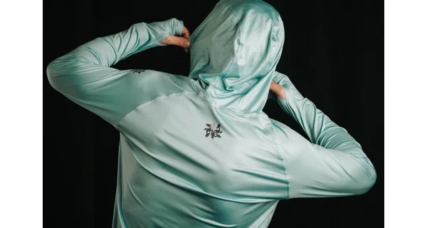 GIANTS FISHING - Funkční tričko s dlouhým rukávem UV50+Hoodie Blue vel. S