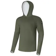 GIANTS FISHING - Funkční tričko s dlouhým rukávem UV50+Hoodie Dark Green vel. L