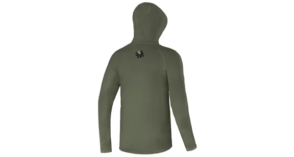 GIANTS FISHING - Funkční tričko s dlouhým rukávem UV50+Hoodie Dark Green vel. L