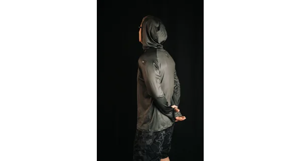 GIANTS FISHING - Funkční tričko s dlouhým rukávem UV50+Hoodie Dark Green vel. L