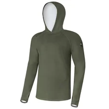 GIANTS FISHING - Funkční tričko s dlouhým rukávem UV50+Hoodie Dark Green vel. XL