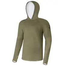 GIANTS FISHING - Funkční tričko s dlouhým rukávem UV50+Hoodie Olive Green vel. S