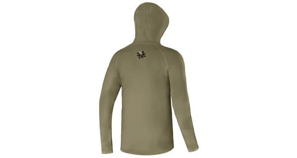 GIANTS FISHING - Funkční tričko s dlouhým rukávem UV50+Hoodie Olive Green vel. S