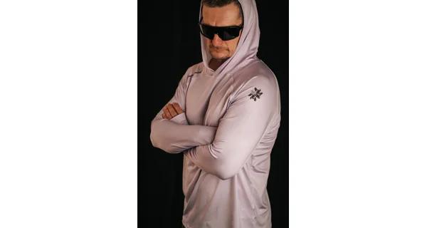 GIANTS FISHING - Funkční tričko s dlouhým rukávem UV50+Hoodie Purple vel. M