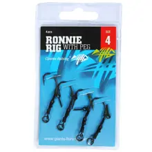 GIANTS FISHING - Kaprový návazec Ronnie Rig with Peg vel. 2 4 ks