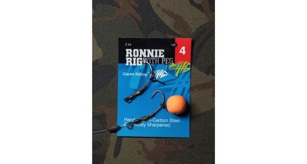 GIANTS FISHING - Kaprový návazec Ronnie Rig with Peg vel. 4 2 ks
