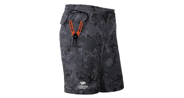 GIANTS FISHING - Kraťasy Shorts Quick Dry UV50+Camo Grey vel. 2XL