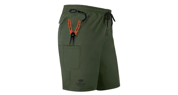GIANTS FISHING - Kraťasy Shorts Quick Dry UV50+Dark Green vel. S