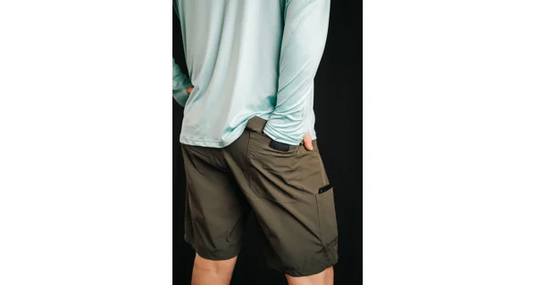GIANTS FISHING - Kraťasy Shorts Quick Dry UV50+Olive Green vel. 2XL