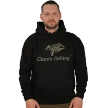 GIANTS FISHING - Mikina s kapucí Černá Camo Logo vel. L