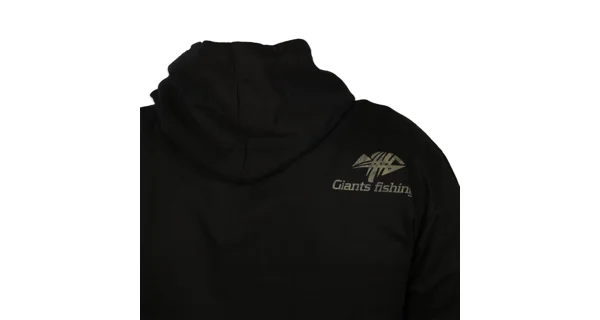 GIANTS FISHING - Mikina s kapucí Černá Camo Logo vel. M