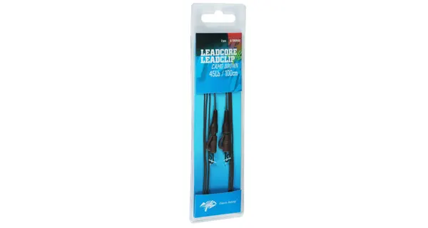 GIANTS FISHING - Montáž s olověnou šňůrkou Leadcore 45 lb Leadclip 2 ks Camo Weed 100 cm