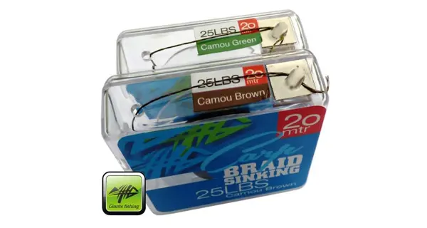 GIANTS FISHING - Návazcová šňůrka Carp Braid Sinking 35 lb 20 m Camou Brown