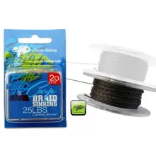 GIANTS FISHING - Návazcová šňůrka Carp Braid Sinking 35 lb 20 m Camou Brown