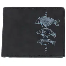 GIANTS FISHING - Peněženka černá tři kapři Black Wallet Three Carps