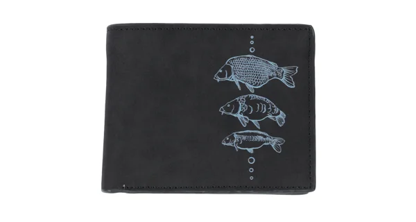 GIANTS FISHING - Peněženka černá tři kapři Black Wallet Three Carps