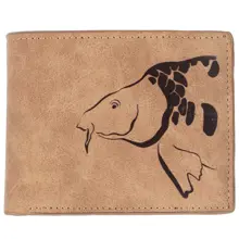 GIANTS FISHING - Peněženka hnědá hlava kapra Brown Wallet Carp Head