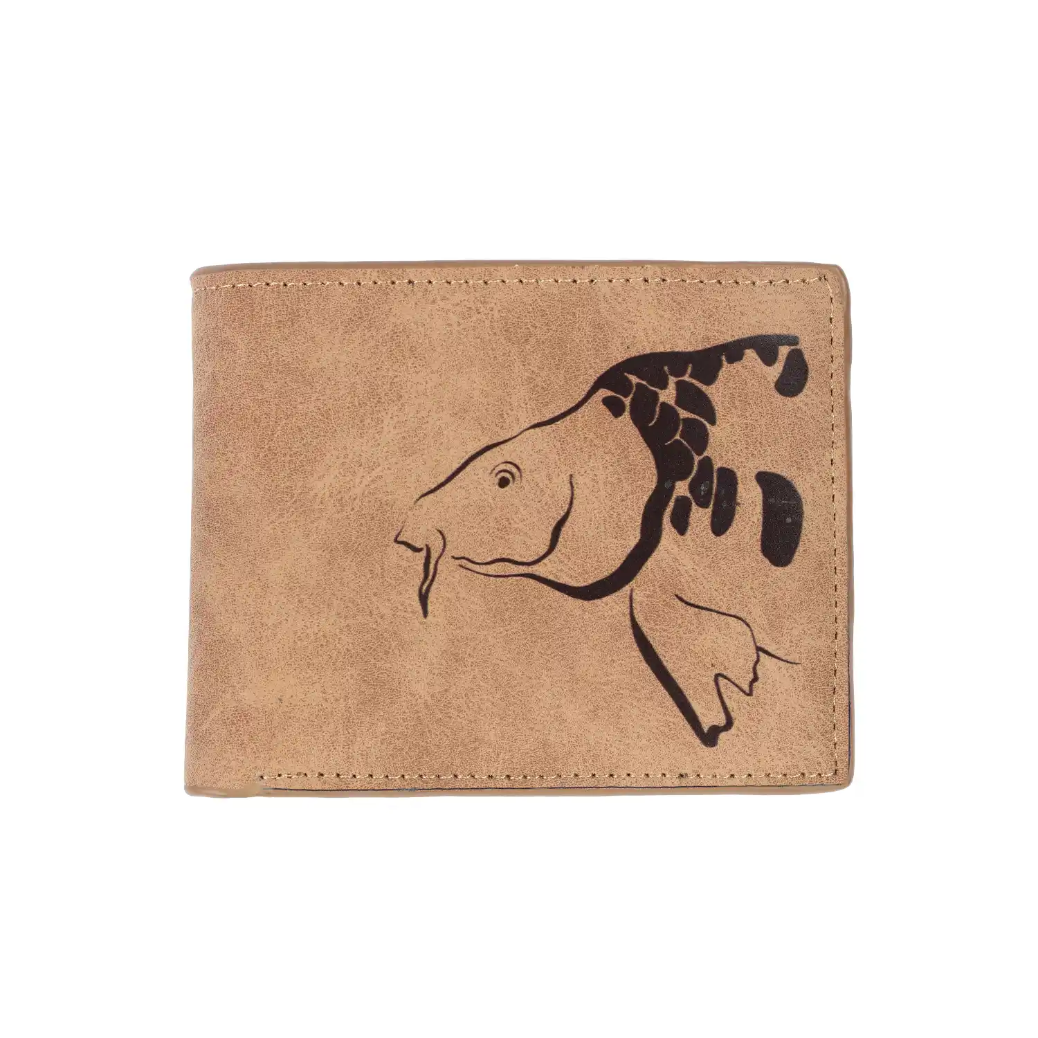 Giants fishing GIANTS FISHING - Peněženka hnědá hlava kapra Brown Wallet Carp Head