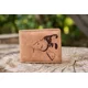 GIANTS FISHING - Peněženka hnědá hlava kapra Brown Wallet Carp Head