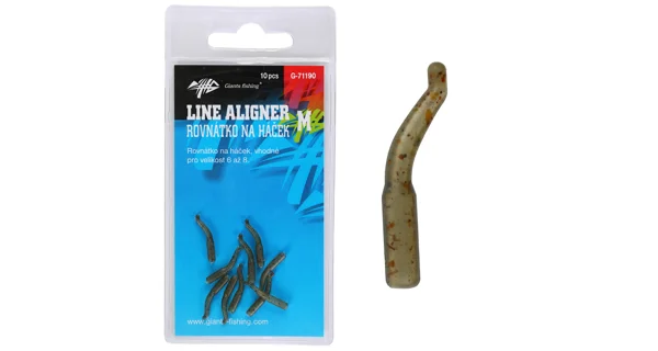 GIANTS FISHING - Rovnátka na háček Line Aligner-Large Camo 10 ks
