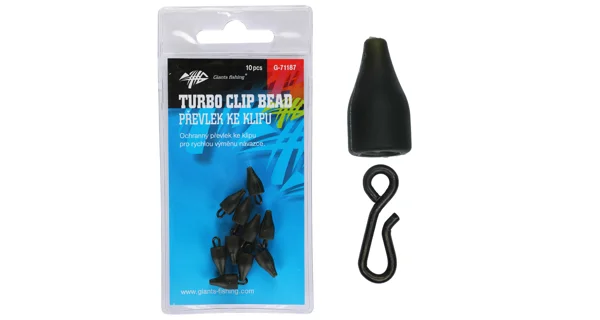 GIANTS FISHING - Rychlovýměnný klip s převlekem Turbo Beads 10 ks