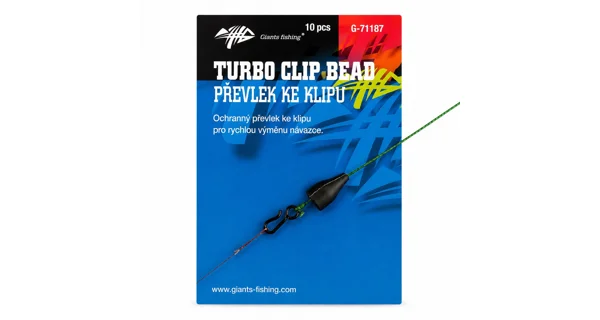 GIANTS FISHING - Rychlovýměnný klip s převlekem Turbo Beads 10 ks