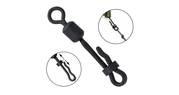 GIANTS FISHING - Rychlovýměnný obratlík s klipem Clam Lock Quick Change Swivel 30 kg vel. 8 10 ks
